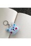 Cute Little Blue Teddy Bear Kawaii Keychain Bag and Wallet Accessory Gift 1 Piece