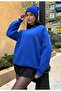 Saks Basic Oversize Sweatshirt 26088 - 5
