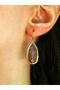 Natural Stone Pink Quartz Women's Natural Embellished Earrings euku2pk - 2