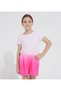 Women's Pink Color Block Scoop Neck Short Sleeve Playsuit