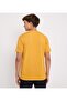 Men's Yellow Text Printed Crew Neck Short Sleeve T-Shirt - 2