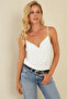 Ecru Degaje Collar Women's Blouse - LPP1286