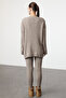 Vizon Fitilli Geniş Kalıp Triko Alt-Üst Takım TWOAW22AU0039 - 5