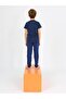Boy's Short Sleeve 100% Cotton Button Detail Sailboat Pajama Set - 3