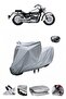 Ultra-thick motorcycle cover compatible with Honda VT 750 C Shadow rear Bag .