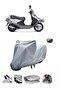 Ultra thick motorcycle cover compatible with RKS Spontini 125 rear Bag .