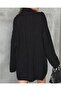 Knitted Sweater with Collar Collar Detail, Black, Standard Size - 4