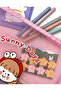 Sunny Days Pink A4 Transparent Mesh Bag / Pencil Case / Collector - 4