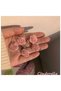 5-Piece Pink Rose Figured Mini Hair Clips Children's Hair Clip Set - Women's Hair Accessory Ornament Decoration Clip Hairpin - 2