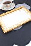 غطاء صينية مستطيل مطرز بسلسلة مقاس 24×15 سم - 4