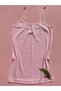 Women's 4 Pieces Corded, Cotton, Lycra, Ribbed Blouse with Rope Straps (Green-Pink-Blue-Black) - 5