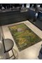 Tapestry Design Forest Lake Deer and Duck Pattern Vintage Decorative Carpet 5182 - 3
