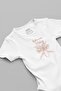 Organic 100% Cotton Father's Angel Printed Baby Bodysuit White Bodysuit with Snap Fasteners 5819