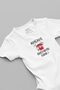 Organic 100% Cotton Don't Make My Uncle Look For Me Printed Baby Bodysuit with Snap Fasteners 5880-AMCA