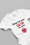 Organic %100 Cotton "The World is One Thing, My Uncle is Another" Printed Baby Bodysuit Snap-Fastened Bodysuit Romper 5719