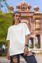 Women's Crew Neck Oversize T-Shirt Cotton Basic T-Shirt (Comfortable Fit) - 3