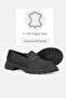 Women's Black Genuine Natural Leather Loafer Shoes, Number 36-41 - 3