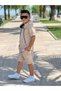 Boy's Summer Ribbed Shorts Suit Minah- 07120013 - 5