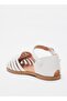 Flat Sandals with Hook and Loop Closure - 3
