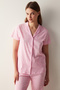 Base Flowers Pink Shirt Pants Pajama Set - 2