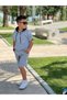 Boy's Summer Ribbed Shorts Suit Minah- 07120013 - 4