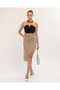Kn Tasseled Linen Asymmetrical Women's Skirt