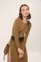 Meat Iconic Design Brown Deep Slit Dress - 8