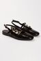Patent Leather Open Back Square Toe Short Heel Daily Comfortable Ballerina Women's Short Heeled Shoes