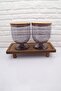 Multi-Purpose Rectangular Wooden Leg Riser Stand Presentation Organizer - 8