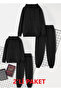 2 Piece Set Hooded Unisex Tracksuit Set
