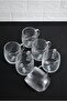 Borosilicate Glass Mug Cup with Handle Tea Coffee Soft Drink Glass 395 ml 6 Pieces