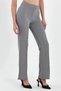 SHILSEE WOMEN'S GRAY HIGH WAIST Gathering LYCRAL PALAZZO PANT