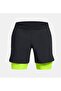 Men's Ua Peak Woven 2 in 1 Shorts 1378604 -003 - 4