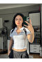 Y2K Zipper Detail Crop Body - 4