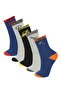 5-Pack Cotton Long Socks for Boys Y2880A6Ns