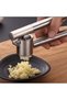 Practical and Stylish Stainless Steel Garlic Press with Garlic Crusher Compartment - 2