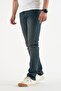 Green Flexible Slim Fit Men's Jeans - Cotton Jeans Denim Trousers - 4