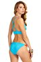Turquoise Deep Triangle Bikini Set - 3