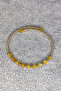Steel Plated Non-Tarnish Flexible Citrine Stone Natural Stone Bracelet