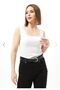 Everyday Chic Women's Off Lace Detail Tank Top Blouse - 5