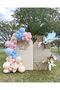 My Party Set^^ Macaron Salmon* Macaron Blue* Macaron Pink 100 Pieces Balloon Chain Set