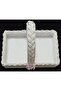 Knitted Basket Organizer with Handle Gift Bundle Dowry Holder