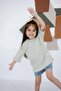Premium Oversize Unisex Kids Aqua Green T-Shirt - 4