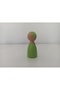 Wooden Toy Peg Doll Light Green Pegdoll - 2