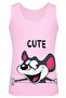 Girls Cute Animals Thick Strap Kids Undershirt 5 Pack BYO3638 - 2