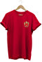 Gray Wolf Symbol Turkey and Turkish Flag Wolf Printed Regular Fit 100% Cotton Red T-Shirt