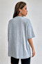 -Women's Cotton 100% Oversized T-Shirt Good Vibes Printed 30/1 Fabric - 3