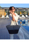 Jute Buttoned Double Color Women's Beach Bag Accessory Daily Casual Bag Natural Handmade Stylish Bag - 5