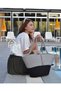 Jute Buttoned Double Color Women's Beach Bag Accessory Daily Casual Bag Natural Handmade Stylish Bag - 4