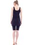Women's Black Tights Dress Swimsuit - 3